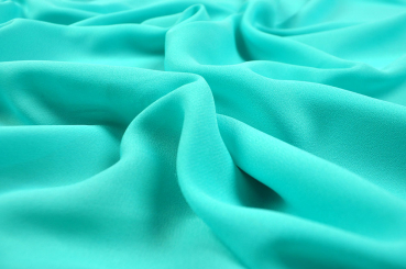 Blusen-Chiffon - Aqua - 1,0 Meter 