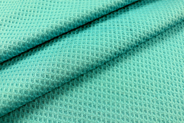 Waffelstoff - Aqua 