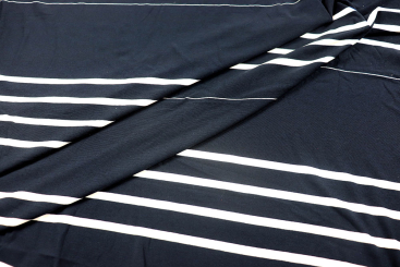 Viskosejersey - Stripe Time 