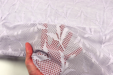 Stretch-Mesh Premium - Leaves - Lavendel 