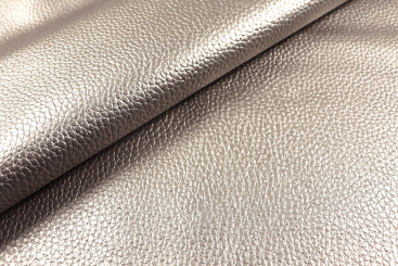 Kunstleder Metallic - Platin 