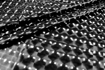 Stretch-Folienstoff - Black 3D 