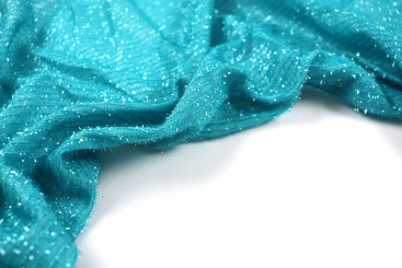 Lurex-Tüll - Glamour - Türkis 