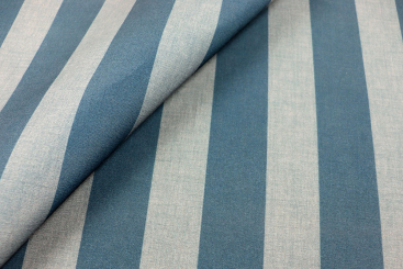 Outdoorstoff - Streifen - Dunkelblau/Grau 