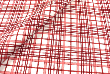 Dekostoff - Karo Red - 280 cm 