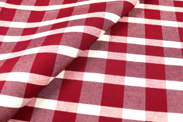 Dekostoff Vichy Karo - 280 cm - Rot 