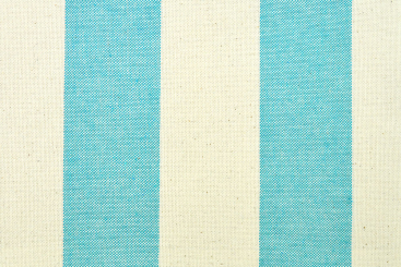 Segeltuch Nature - 280 cm - Blockstreifen - Türkis 