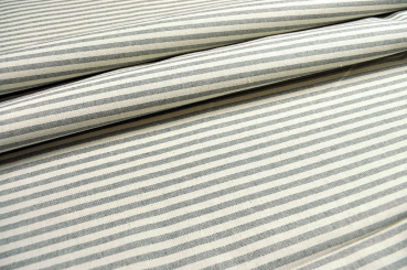 Segeltuch Nature - 280 cm - Dünne Streifen - Grau 
