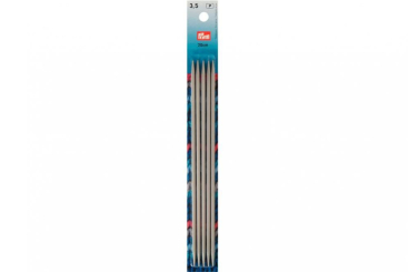 Strumpfstricknadeln Prym 20 cm - 3,5 mm Grau ALU 