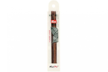 Strumpfstricknadeln Prym 15 cm - 2,5 mm Farbig Natural 
