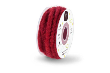 Wollkordel 10 Mm – 10 Meter Lila Melange Auf Rolle, Aus Reiner Schafswolle Für Floristik & Deko
