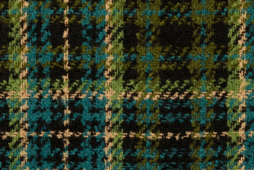 Tweed-Stoff - Wolly Karo - Grün 