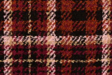 Tweed-Stoff - Wolly Karo - Rot 
