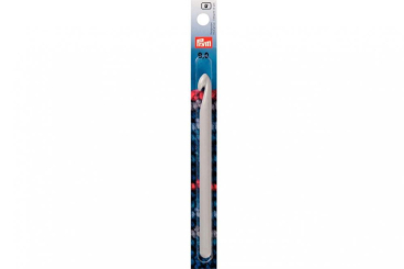 Woll-Häkelnadeln Prym 14 cm - 9,0 mm Grau - o. Griff KST 