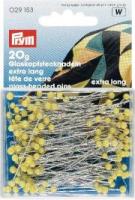 029153 Vs P1 Nadeln Glaskopf-Stecknadeln - Gelb - 20 g