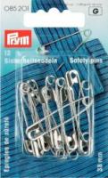 Sicherheitsnadeln in der Farbe Silber 085201 Vs P1 Nadeln Prym Sicherheitsnadeln - 38 mm - 12 Stück