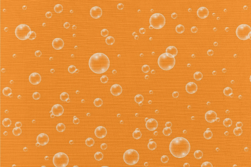 Feines Maschennetz mit schwebenden Luftblasen 101788 Luftblasenorange Moskitonetz Meterware Moskitonetz-Stoff - Luftblasen OrangeMoskitonetz mit Lustblasen