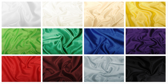 Permanent schwer entflammbarer Stoff zum BESTPREIS! Glänzender Satin für tolle Dekorationen 10193 Farbtafel S4 Ohnelogo Dekostoffe Uni - schwer entflammbar Satin - permanent schwer entflammbar B1
