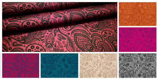 Technisch ausgefeilter, permanent schwer entflammbarer Dekostoff mit buntem Paisley-Muster  102 104810 Trevira Cs Paisley Oriental S4y Permanent schwer Entflammbar Paisley Oriental - Trevira CSPaisley-Muster in auffälligen Farben