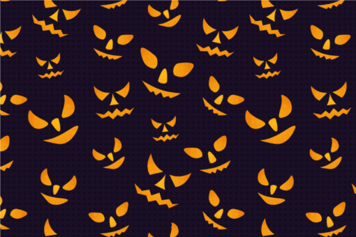 Vielseitig einsetzbarer Universalstoff mit Halloween-Motiv  103432 Satin Stoff Halloween Augen Orange(4) Universalstoff - Halloween Augen OrangeFarbtafel für die Halloween-Augen
