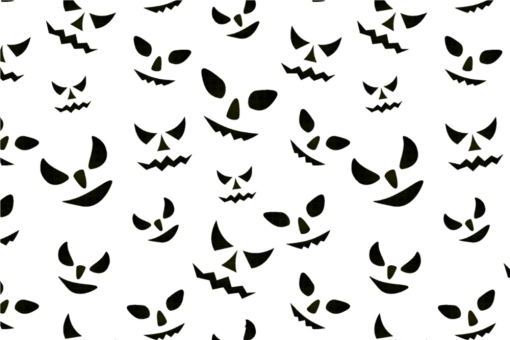 Vielseitig einsetzbarer Universalstoff mit Halloween-Motiv  103435 Satin Stoff Halloween Augen Schwarz(2) Universalstoff - Halloween Augen SchwarzFarbtafel für die Halloween-Augen