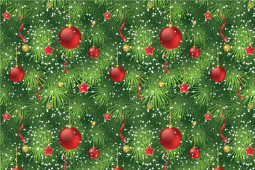 Geschmeidiger und glänzender Satin mit gemütlichem Weihnachsmotiv 103585 Satin Stoff Weihnachtsschmuck Weihnachten Sonstige Weihnachtsschmuck - Satin