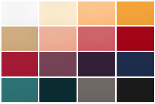 Eleganter, matter Stretch-Satin für exklusive Bekleidung und schöne Dekorationen 10405 Farbtafel Satin Matt Sonderposten NEU Edel-Satin - Stretch - UniFarbtafel für matten Stretch-Satin