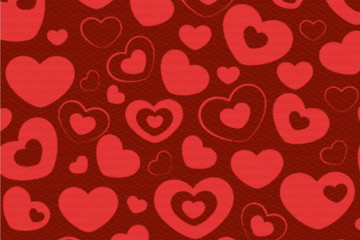 Schließen Sie die Sonne aus, doch laden Sie die Herzen ein! Schöner Blackout mit süßem Herzmuster 105995 Blackout Herzen In Herzen Ton In Ton Love(2) Sonderposten Gardinen Blackout - Heart to Heart