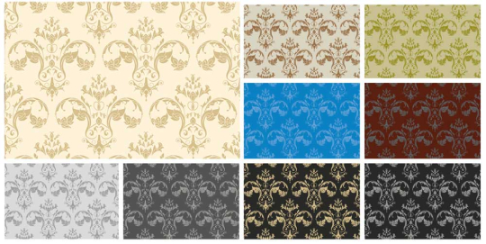 Edler Barock-Blackout in schön klassischen Farbgebungen 108 100884 Blackout Stoff Barock Klassik S4y Neu(2) Blackout / Verdunkelung Blackout - Louis Philippe KlassikFarbtafel mit Blackout-Stoffen im Barock-Stil