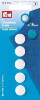 11323235 Z1 Verschlüsse 5 überziehbare Knöpfe 15mm