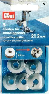 11611351 Z1 Nähmaschinenzubehör Spulen Metall 21,2 mm