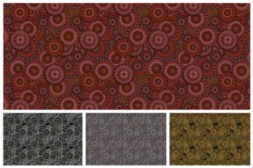 Ein traumhaft warmes und weiches Flausch-Erlebnis erwartet Sie hier im Steampunk-Design 124 100959 Steampunk Farbtafel  Wellness-Fleece - Steampunk Zahnrad