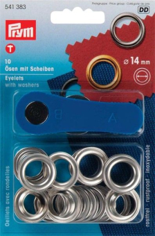 Ösen Set - 14 mm rostfrei - Mit einem Innendurchmesser von 14 mm, rostfrei. Geliefert werden die Ösen in einem Set, 10 Stück Inhalt, mit Werkzeug. 14mm Ösen Ösen Set - 14 mm rostfrei - Silber