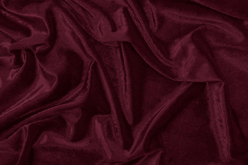 21105 Stretch Samt Bordeaux Stretch-Samt- Uni - Bordeaux - 1,0 Meter Bordeaux