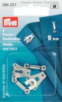 265227 Vs P1 Verschlüsse Hosenhaken 9 mm - 2 Stück