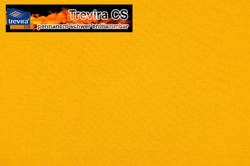 30489 Sonne Logos4 Glatt Z1 Schwer entflammbar B1 Trevira CS - 160 cm breit - permanent schwer entflammbar - Gelb - 3,0 Meter