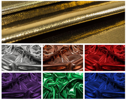 Edel glänzender, elastischer Folienstoff, der für tolle Lichteffekte und so garantiert für Aufsehen sorgt 31005 Folienstoff Stretch S4y 2024 Weihnachten Uni Folienstoff StretchFolienstoff in verschiedenen Farben