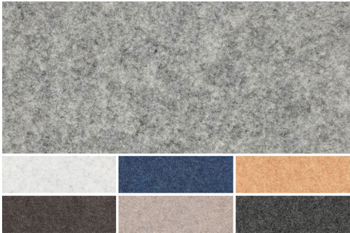 Toller, ca. 1,3 mm starker Filz mit dekorativem Melange-Effekt 32010 Filz Melange S4y Bastelzeit Filz Melange - 100 cm breit - 1,3 mm starkFarbkarte für Filz Melange