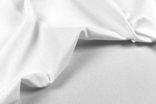 Klassischer, fest verwobener Baumwollstoff mit Appretur - bis 95 Grad waschbar 33401001 Linon Stoff Weiss Tischdeckenstoffe Linon 140 cm breit - kochfest - WeißWeißer Linon-Stoff