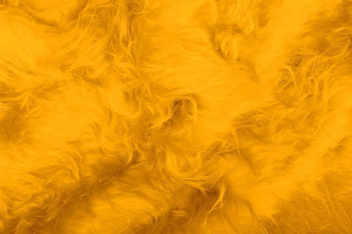 Langes Zottelfell auf gestricktem Trägergewebe - erhältlich in vielen knalligen Farben 35403 Zottel Gelb S4 Z1 Zottel Fell Zottelfell Gelb