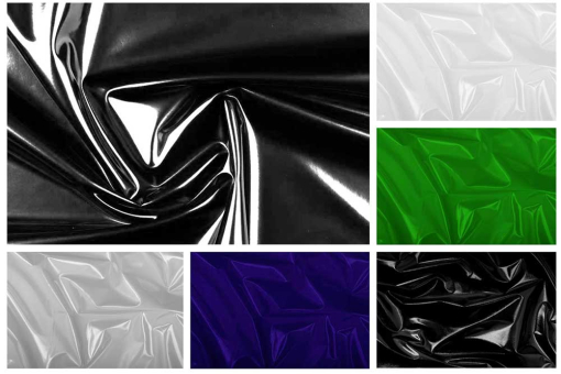 Effektvoller Lackstoff mit hochglänzender Vorderseite und textiler Rückseite für die nötige Formstabilität 37209 Lackstoff S4y Lack - Kunstleder Lack-Stoff - Lacktex - LacklederLack-Kunstleder in verschiedenen Farben