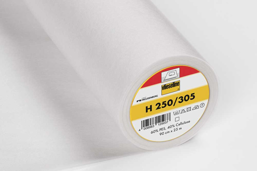 Original-Ware der Firma Freudenberg - stabile Fixiereinlage für Formbünde, Formgürtel und Bastelarbeiten 39203001 Vlieseline H250 Weiss(2) Vlies Einbügel-/Nähvlies Original Vlieseline H250 WeißVlieseline H250 in Weiß