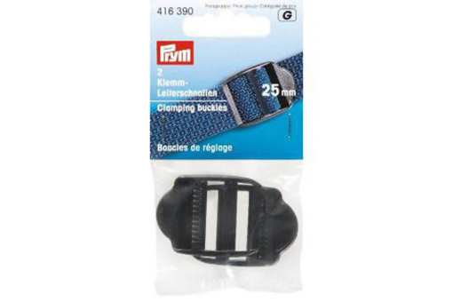416390 Vs P1 Verschlüsse Klemm-Leiterschnalle schwarz 25 mm - 2 Stück
