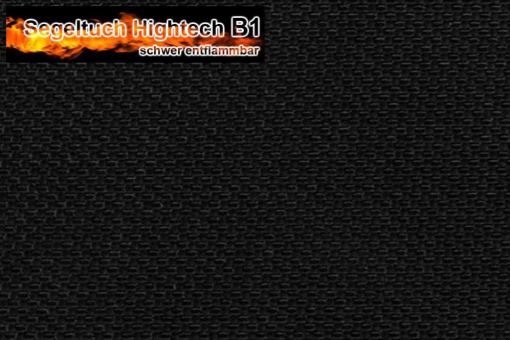 58007999 Schwarz Z11 Z1 Segeltuch Hightech B1 - 240 g - Fluorcarbon - Schwarz - 1,0 Meter Schwarz