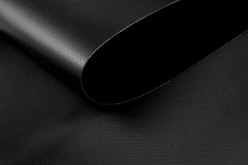 Wasserdichtes Polyestergewebe mit PVC-Beschichtung, reißfest und wetterbeständig 59013 Planenstoff Schwarz(1) Zeltstoff Hightech Planenstoff 680 g - Schwarz - B-WareSchwarzer Planenstoff