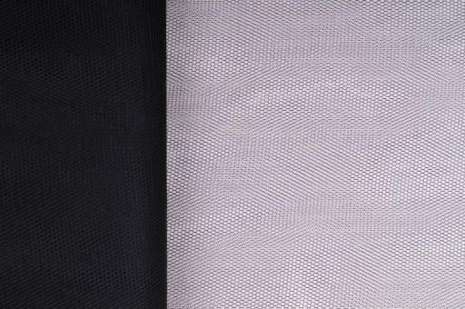 Klassischer Tüll in tiefem Schwarz für Halloween-Deko! 70004 Tuell Schwarz S4 Tüll - Halloween - Schwarz