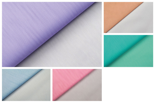 Feinmaschiger Tüll in zarten Pastell-Tönen - ein Traum für Ballerinas, Feen und Co! 70204 Farbtafel Tuell Pastell (1) Dekorationsstoffe Tüll PastellTüll in Pastell-Tönen