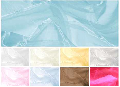 Luftig leichter Organza mit tollem Glanz 80004 Organza Glaenzend S4 Organza ohne Stickerei Glanz-Organza - UniOrganzastoffe in verschiedenen Farben