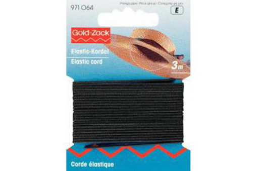 971064 Vs P1 Gummiband Elastic-Kordel schwarz 3m