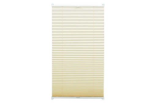 Thermo-Plissee-Rollo mit 2 Bedienschienen GZG1007 Plisseerollo EASYFIX Thermo-Plissee - 2 Bedienschienen - 100 x 130 cm - Elfenbein
